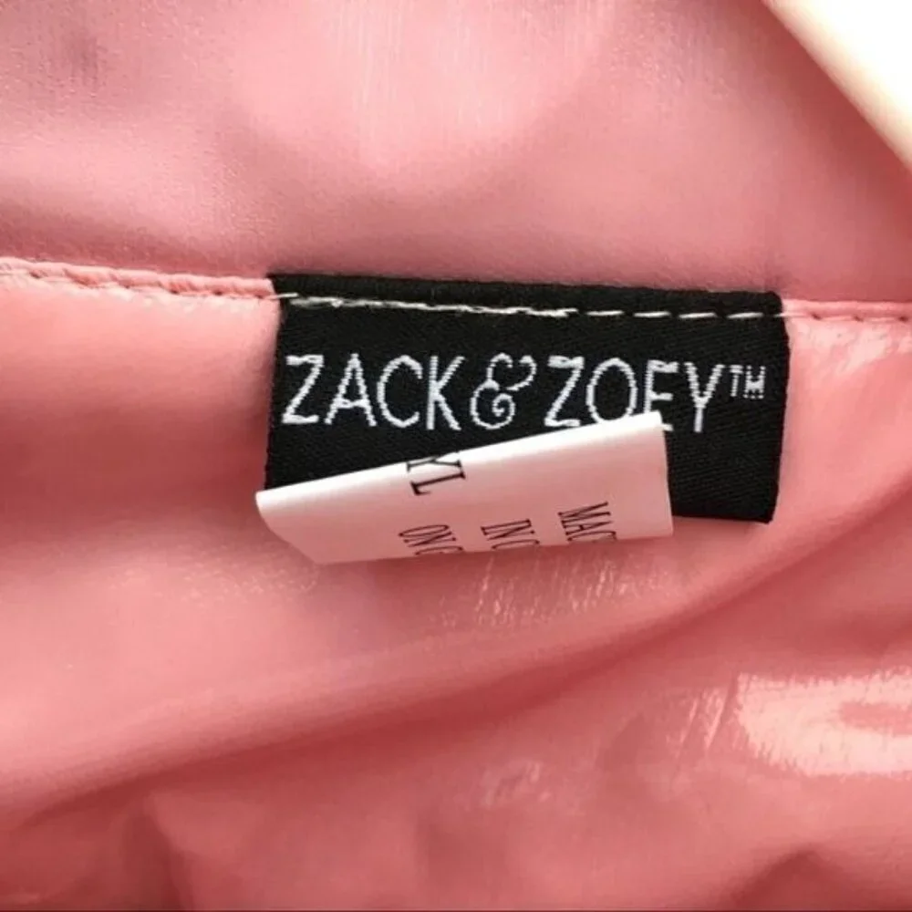 Zack & Zoey Houndstooth Rain & Shine Dog Coat Reversible Rain Jacket XL